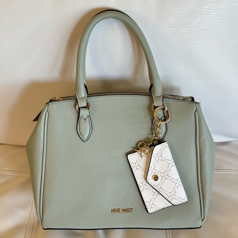 Nine West Petrina Top Handle Purse / Bag ~ Celadon Green✨